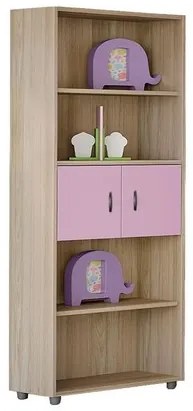 Savvidis Furniture  Βιβλιοθήκη Διπλή/Δρυς Λιλά Φ73,2/Υ180/Β35 εκ. BEST-30046