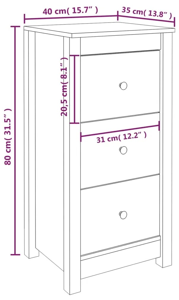 ΝΤΟΥΛΑΠΙ 40 X 35 X 80 ΕΚ. ΑΠΟ ΜΑΣΙΦ ΞΥΛΟ ΠΕΥΚΟΥ 813739