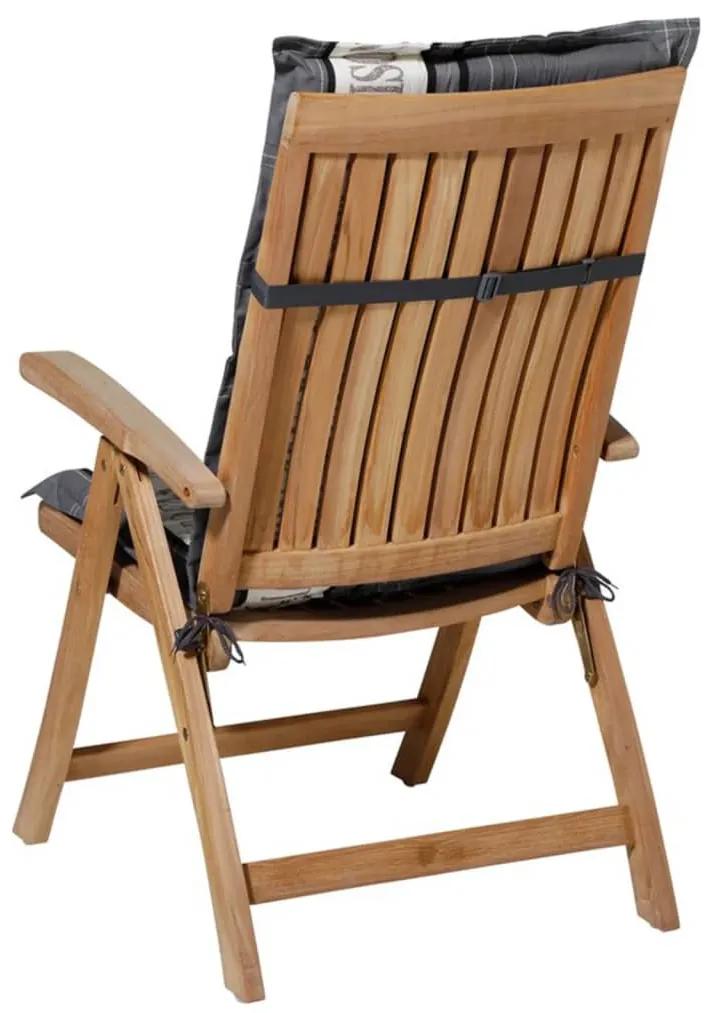 Madison Μαξιλάρι Καρέκλας με Ψηλή Πλάτη Garden Γκρι 123x50 εκ PHOSA056