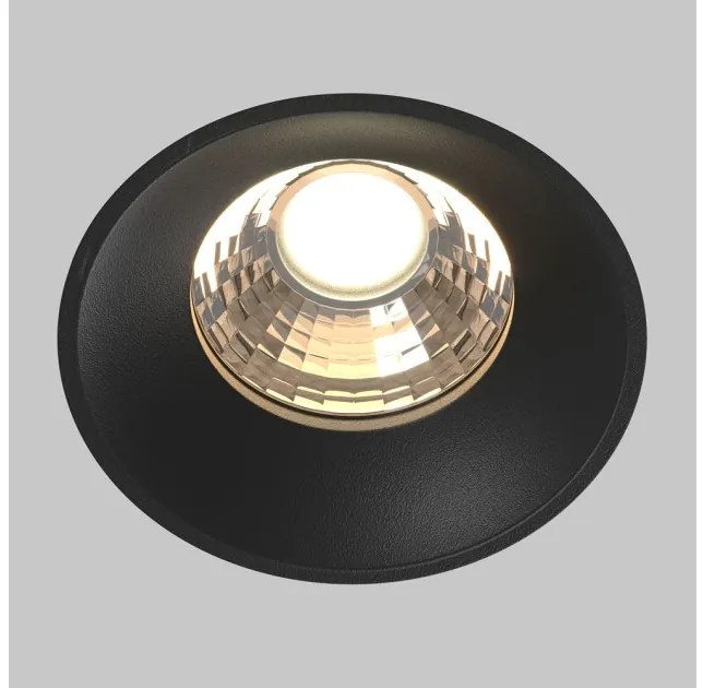 Χωνευτό Σποτ Φωτιστικό Οροφής LED 12W Μαύρο Trimless Round DL058-12W3K-TRS-B Maytoni DL058-12W3K-TRS-B