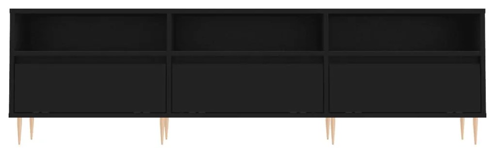 vidaXL Έπιπλο Τηλεόρασης Μαύρο 150x30x44,5 εκ. Επεξεργασμένο Ξύλο