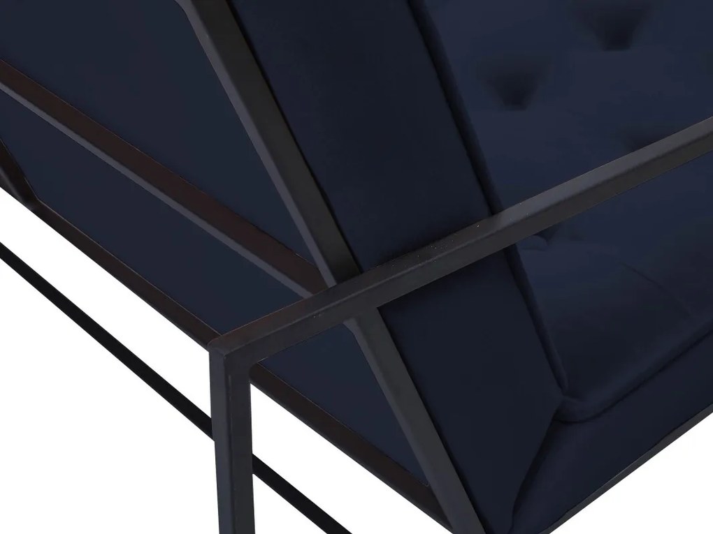 Καναπές Concept 55 194, Μπλε, 172x78x81cm, Ταπισερί, Πόδια: Μεταλλικά