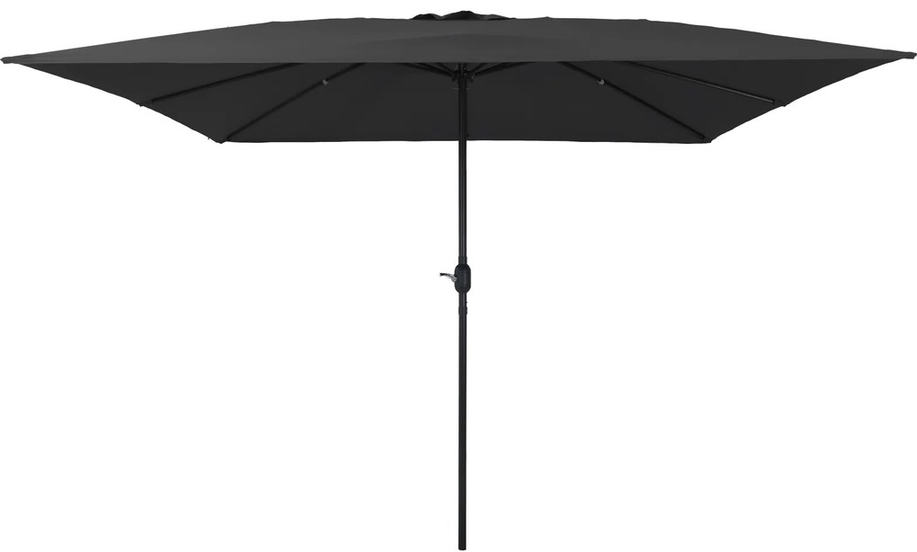 vidaXL Τετράγωνη Ομπρέλα Κήπου 295x245 εκ. Ανθρακί