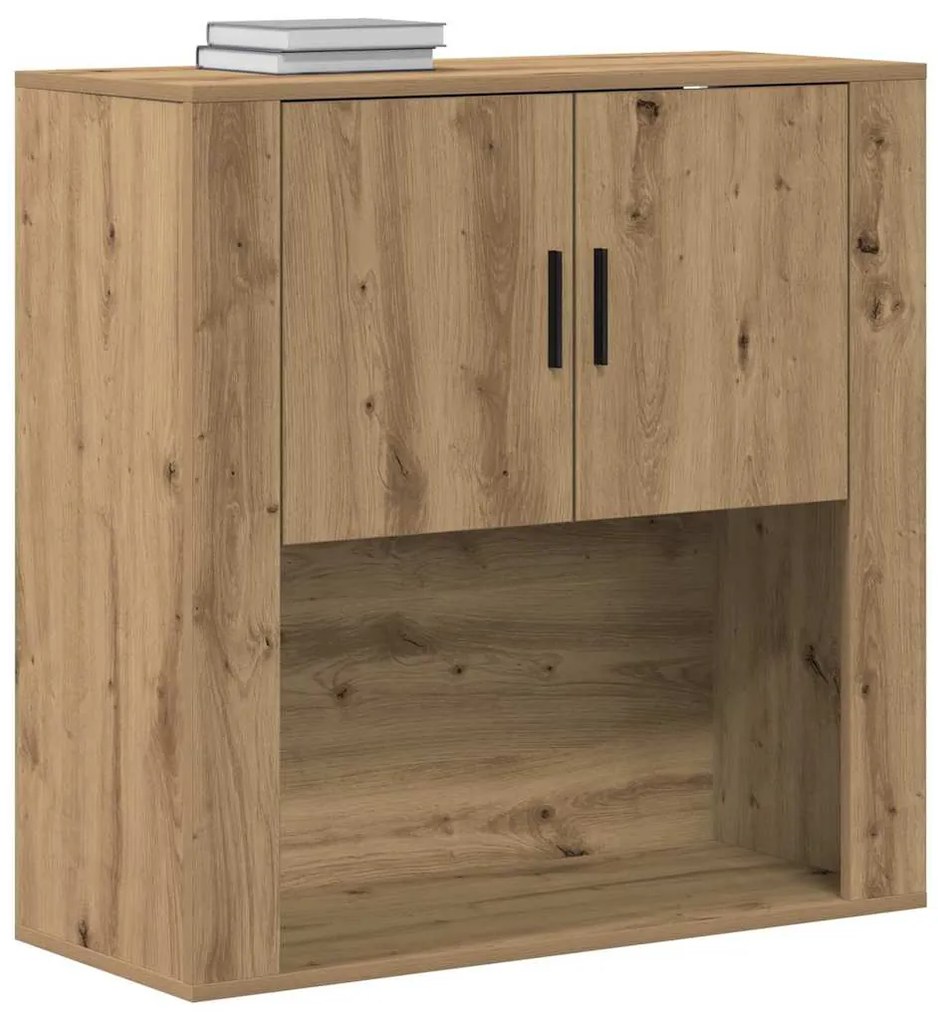 vidaXL Ντουλάπα Τοίχου με ράφι Επιτοίχιο artisan δρυς 80 x 33 x 80 εκ.