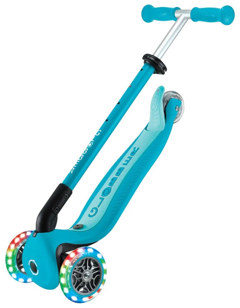 Globber Scooter Foldable Go.Up Active Lights 360 Aqua
