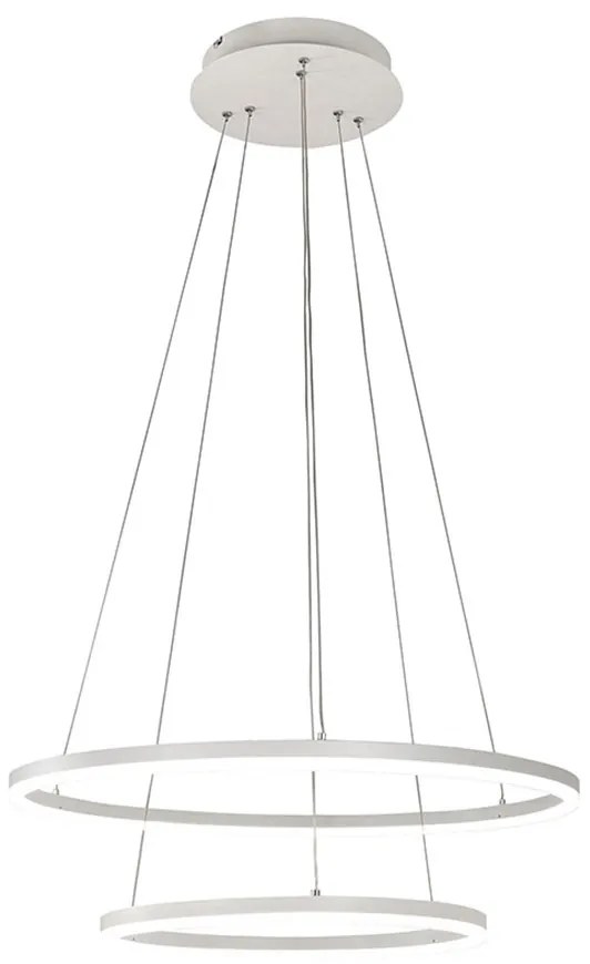 Φωτιστικό Κρεμαστό Fabas Luce Giotto 3508-48-102 Λευκό