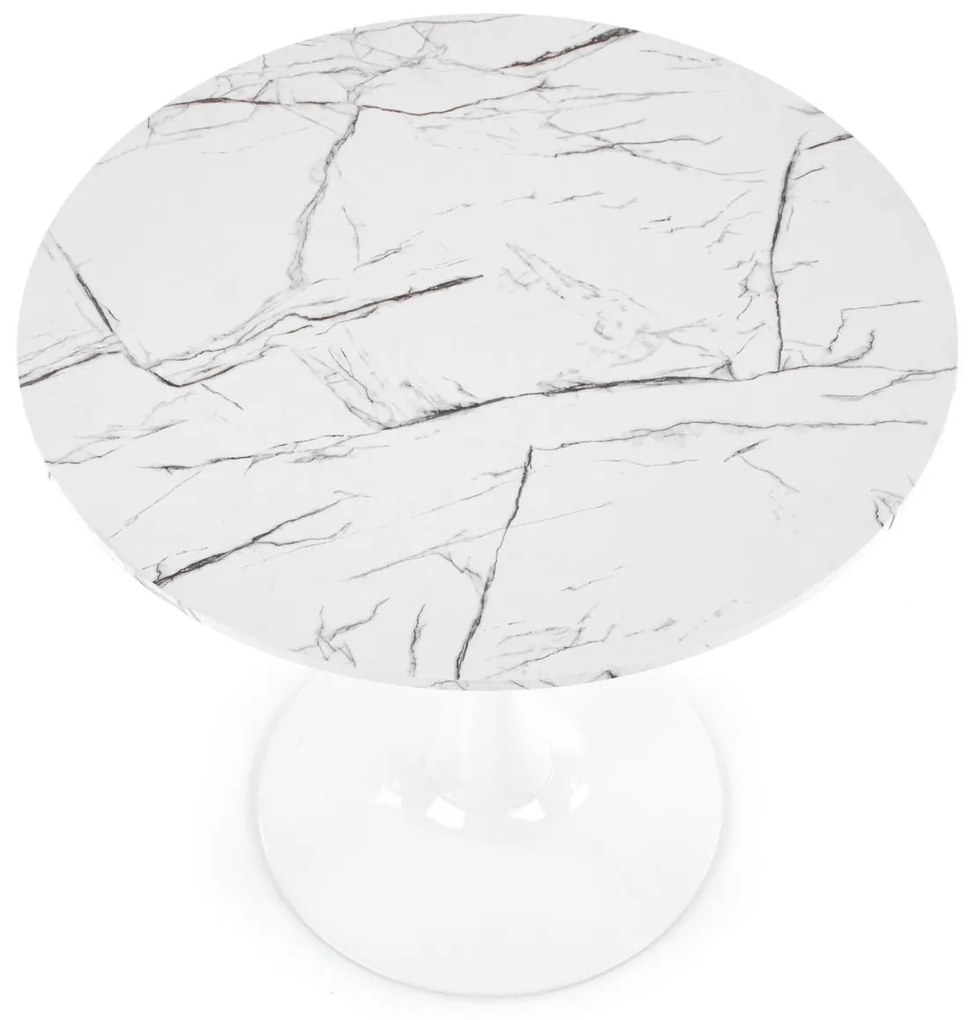 DENVER table, color: top - white marble, legs - white DIOMMI V-CH-DENVER-ST