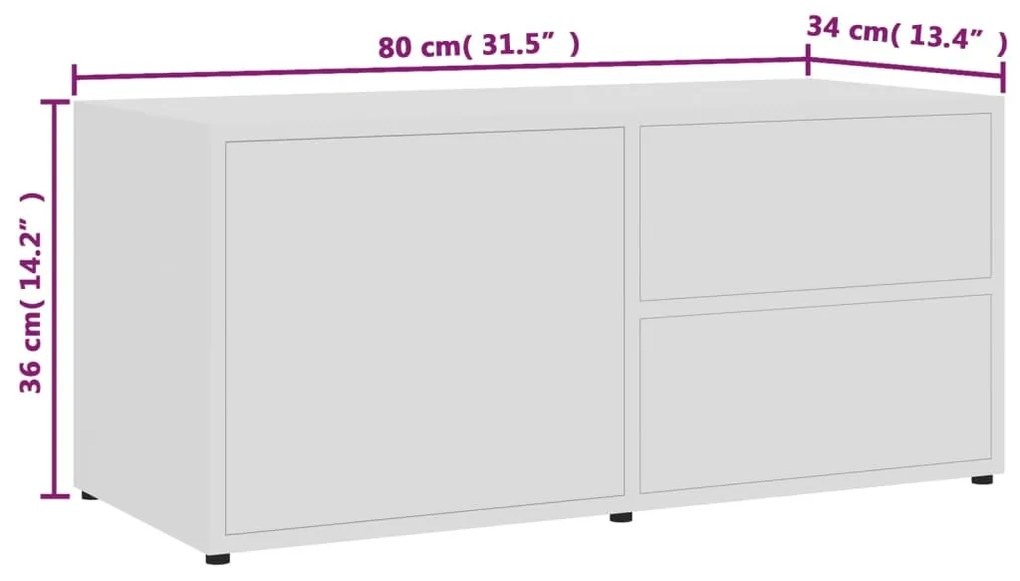 ΈΠΙΠΛΟ ΤΗΛΕΟΡΑΣΗΣ ΛΕΥΚΟ 80 X 34 X 36 ΕΚ. ΑΠΟ ΜΟΡΙΟΣΑΝΙΔΑ 801850