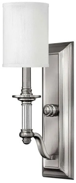 Απλίκα Φωτιστικό Τοίχου 1xE14 Νίκελ Sussex HK-SUSSEX1 Elstead Lighting-HK-SUSSEX1-Νίκελ Ματ HK-SUSSEX1