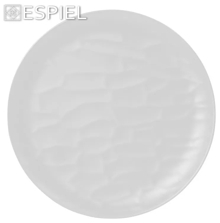 WHITE ΠΙΑΤΟ ΡΗΧΟ ΣΤΡΟΓΓ. 19ΕΚ WAVY MATTE ΜΕΛΑΜΙΝΗΣ ΣΕΤ 6 τμχ - Espiel