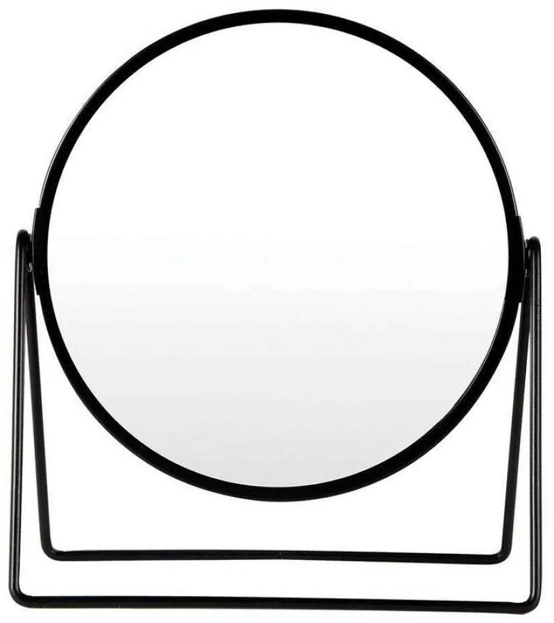 Καθρέπτης Επιτραπέζιος Διπλής Όψης AX00904014 Φ17cm Black Arvix Γυαλί