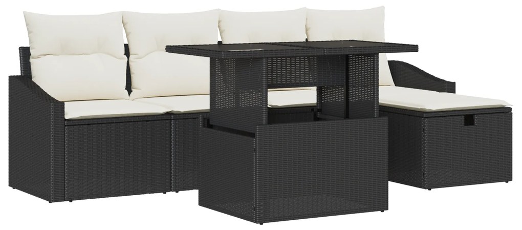 vidaXL 6 Τεμαχίων Σετ Καναπέ Κήπου με Μαξιλάρια