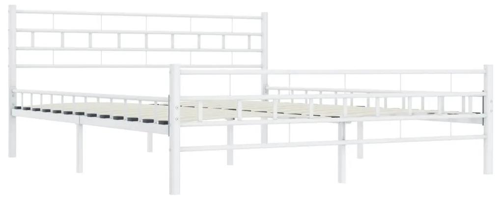 Πλαίσιο Κρεβατιού Λευκό 160 x 200 εκ. Μεταλλικό - Λευκό