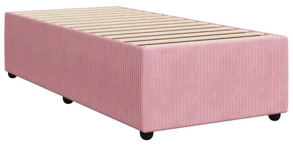 ΚΡΕΒΑΤΙ BOXSPRING ΜΕ ΣΤΡΩΜΑ ΡΟΖ 90X200 ΕΚ. ΒΕΛΟΥΔΙΝΟ 3285619