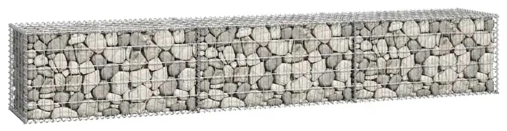 vidaXL Συρματοκιβώτιο Τοίχος 300x50x50 εκ. Γαλβαν.Χάλυβας + Καλύμματα