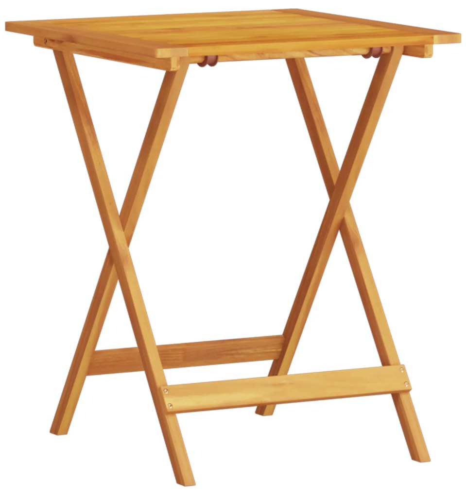 vidaXL Σετ Εξωτερικών Επίπλων 3 pcs Φυσικό Ξύλο 60 x 60 x 75 cm