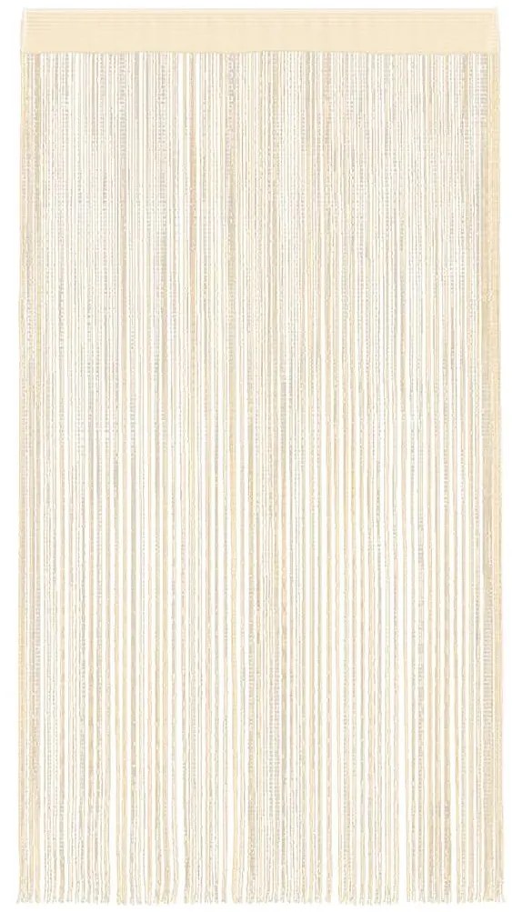 vidaXL Κουρτίνες με Κρόσσια 2 τεμ. Κρεμ 100 x 250 εκ.