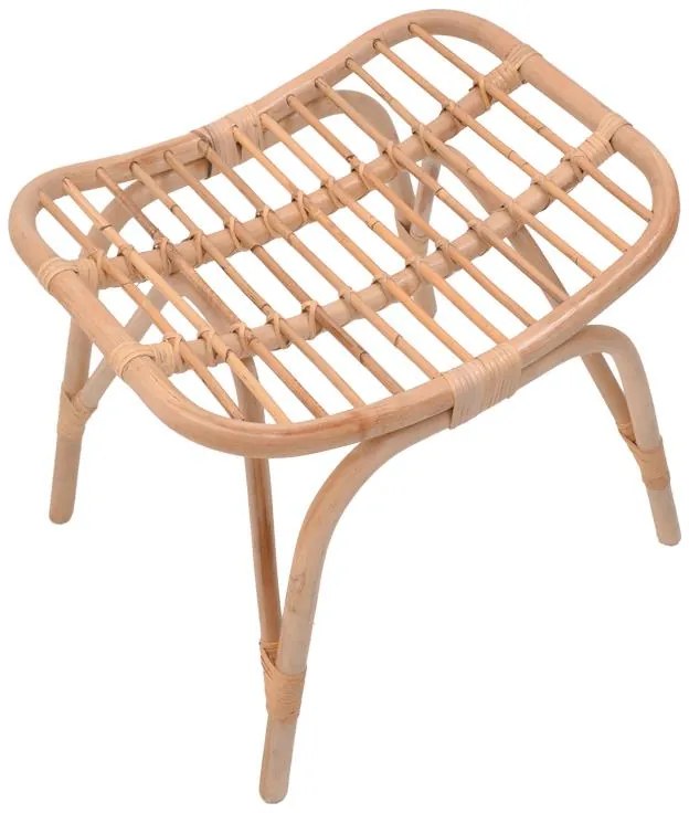 Σκαμπό Vrebor rattan pe σε φυσική απόχρωση 53x41x46εκ 53x41x46 εκ.