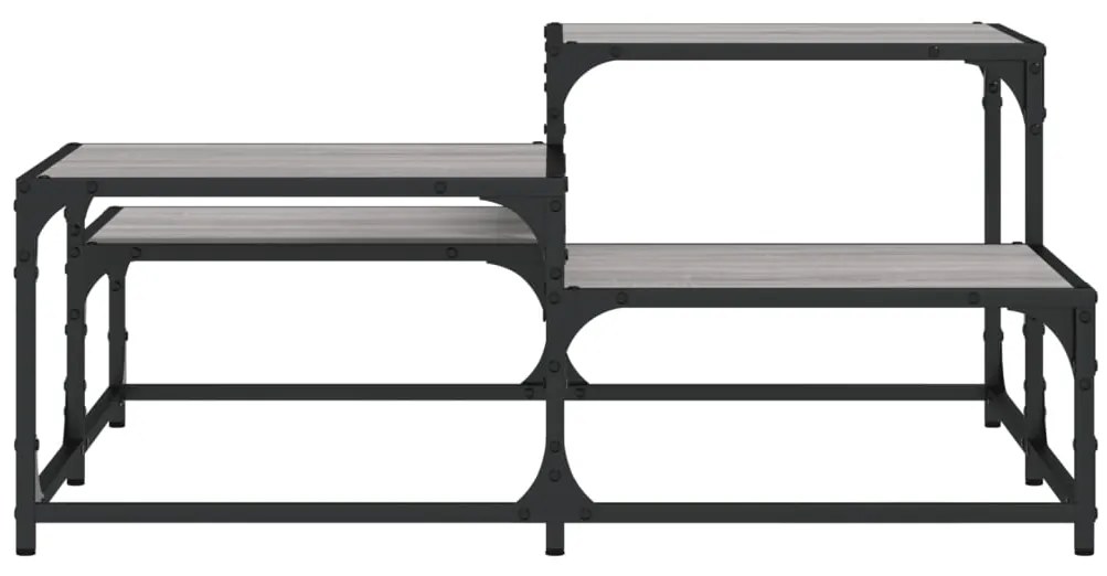 vidaXL Τραπεζάκι Σαλονιού Γκρι Sonoma 87,5x87,5x40 εκ. Επεξεργ. Ξύλο