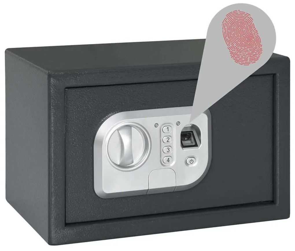 vidaXL Ψηφιακό Ασφαλές Σκούρο γκρι 31 x 20 x 20 εκ. Ατσάλι