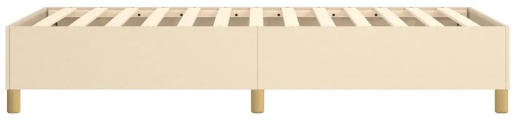 vidaXL Σκελετός Κρεβατιού με Ελατήρια Κρέμα 80x200 cm Ύφασμα