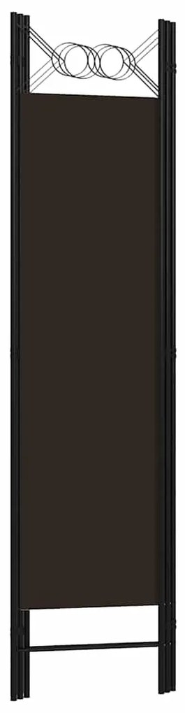 vidaXL Διαχωριστικό Δωματίου με 3 Πάνελ Καφέ 120 x 180 εκ.