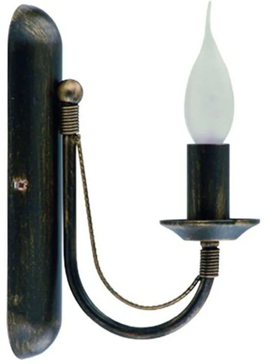 Φωτιστικό Τοίχου Ares I 202 Black-Gold Nowodvorski Metal