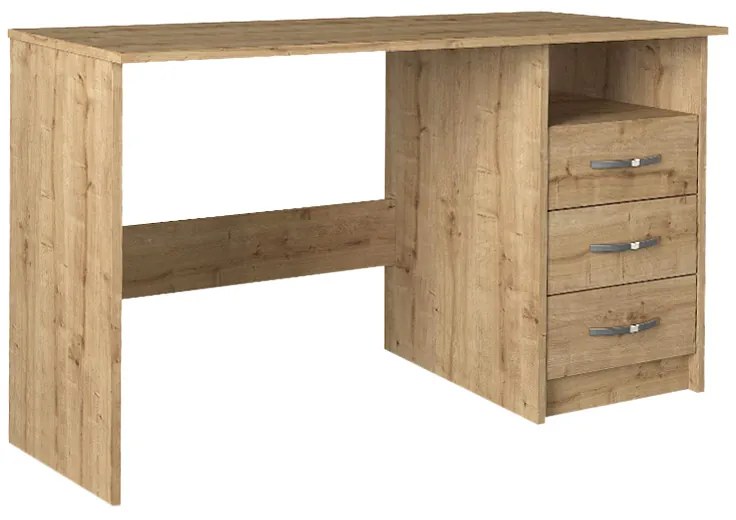 ΓΡΑΦΕΙΟ ΕΡΓΑΣΙΑΣ ELDORIS MEGAPAP ΑΠΟ ΜΕΛΑΜΙΝΗ ΧΡΩΜΑ SAPPHIRE OAK 120X60X75ΕΚ.