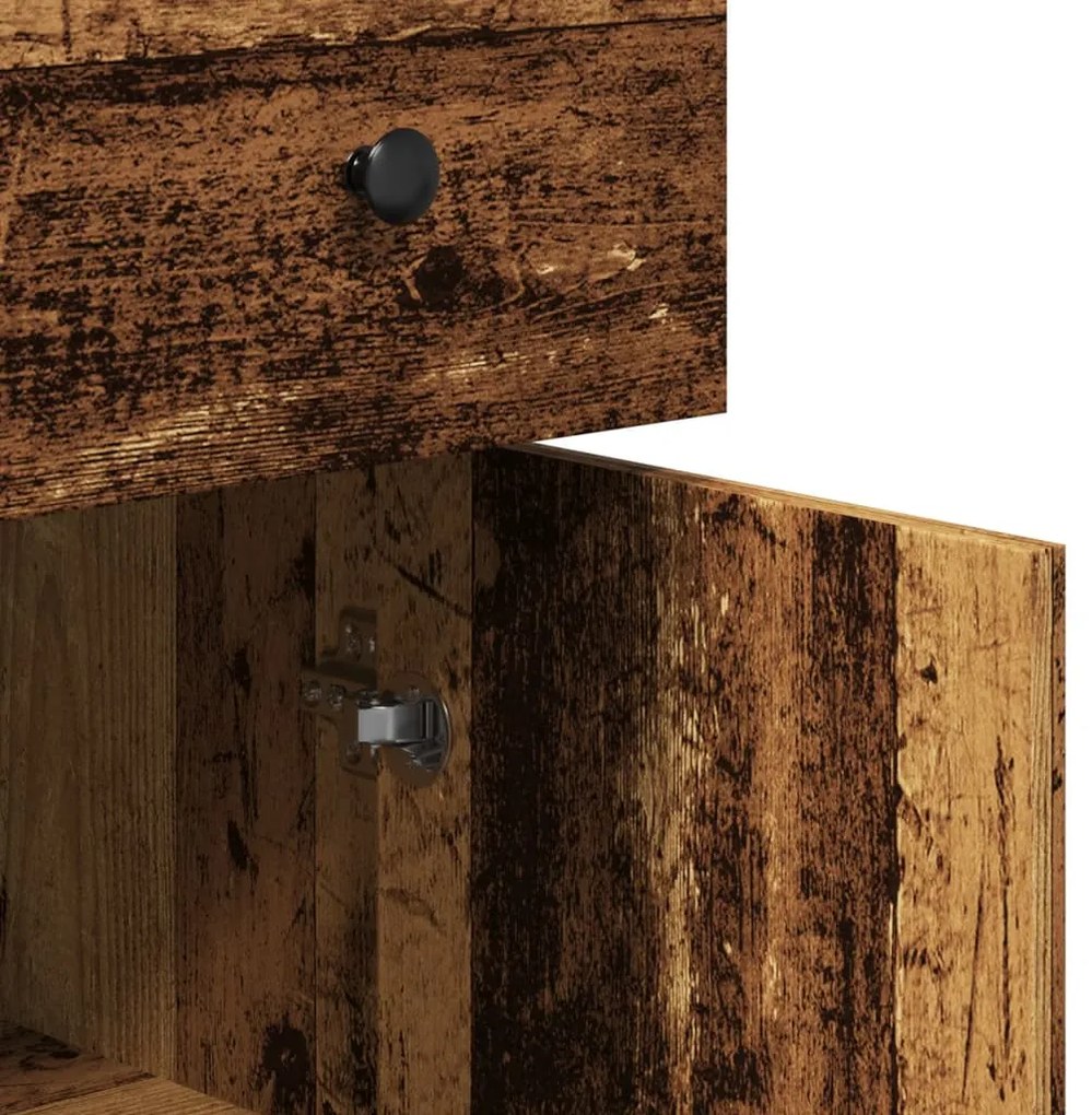 vidaXL Ντουλάπι Όψη Παλαιού Ξύλου 70x30x80 εκ. από Επεξεργασμένο Ξύλο