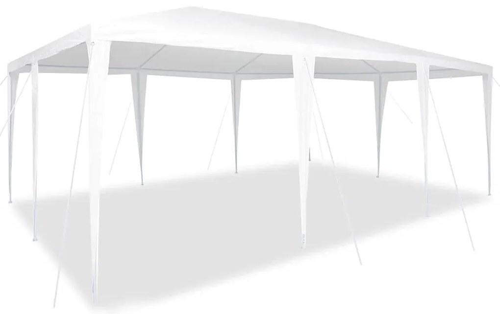 vidaXL Σκηνή Πάρτυ Λευκό 600 x 400 x 266 εκ Πολυεστέρας και Χάλυβας