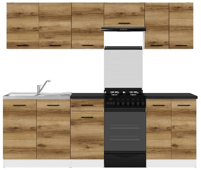 Σετ κουζίνας Econ plus 120, 230x60cm, 110 kg, Πάγκος, Πλαστικοποιημένη μοριοσανίδα | Epipla1.gr