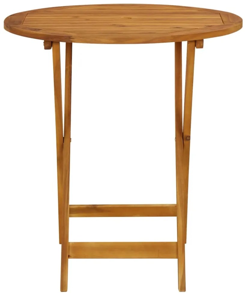 vidaXL Σετ Επίπλων Bistro 3 τεμ. Μπεζ Πολυπροπυλένιο/Μασίφ Ξύλο