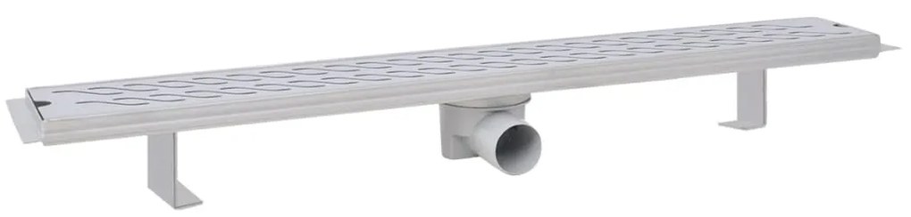 vidaXL Σιφόνια Ντουζιέρας Γραμμικά 2 τεμ. 830x140 χιλ. Ανοξ. Ατσάλι