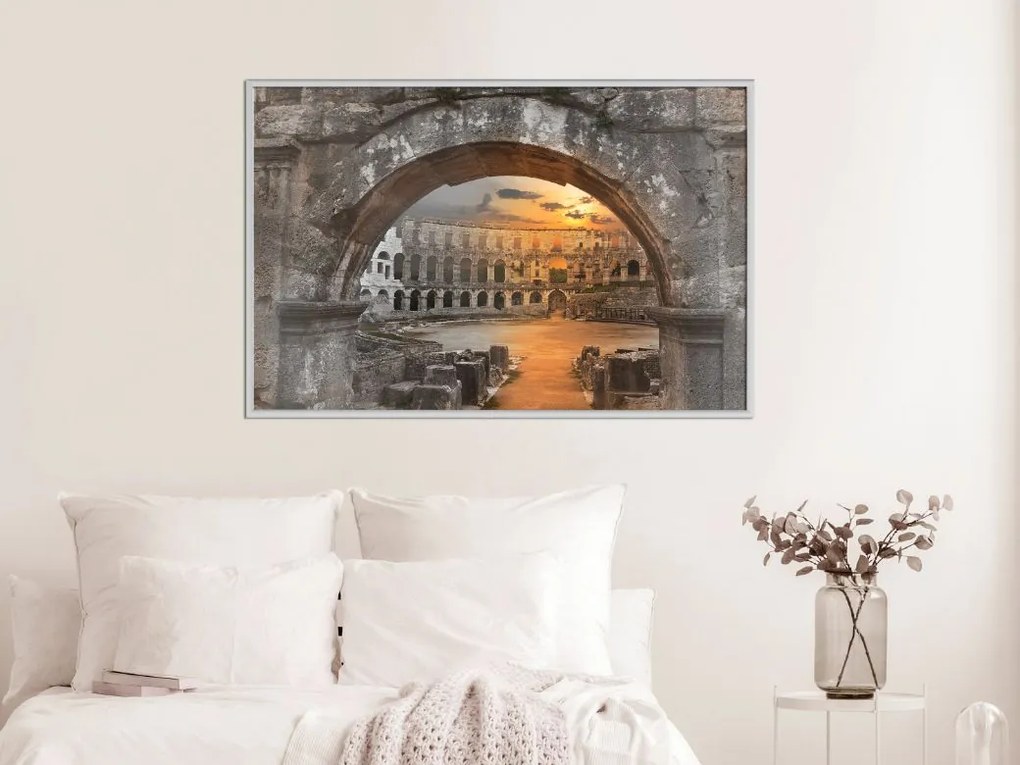 Αφίσα - Sunset in the Ancient City - 30x20 - Χρυσό - Χωρίς πασπαρτού