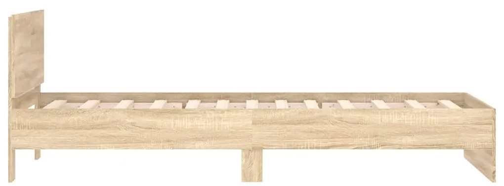vidaXL Πλαίσιο Κρεβατιού με Κεφαλάρι Sonoma Δρυς 100x200εκ. Επεξ. Ξύλο