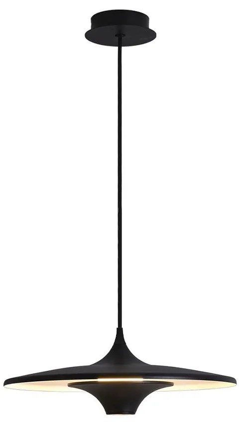 Φωτιστικό Οροφής Κρεμαστό Rene 4319501 LED 19W 512Lm 42x190cm Black Viokef