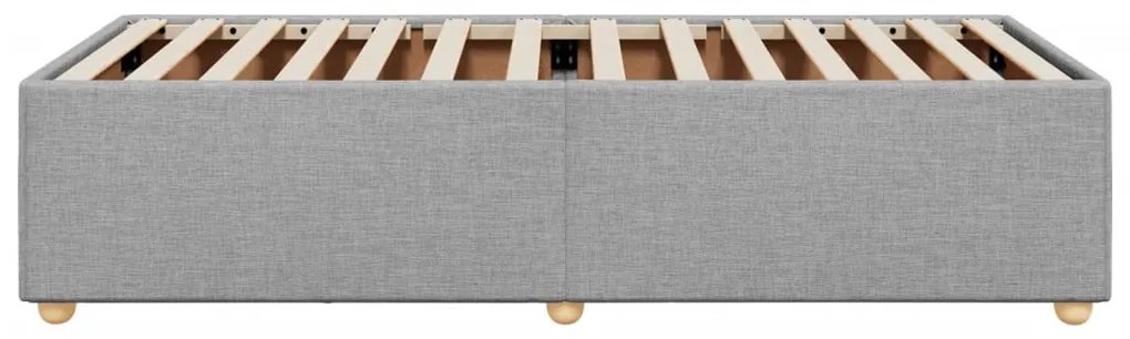 vidaXL Σκελετός Κρεβατιού Χωρίς Στρώμα Αν. Γκρι 80x200 εκ. Υφασμάτινο