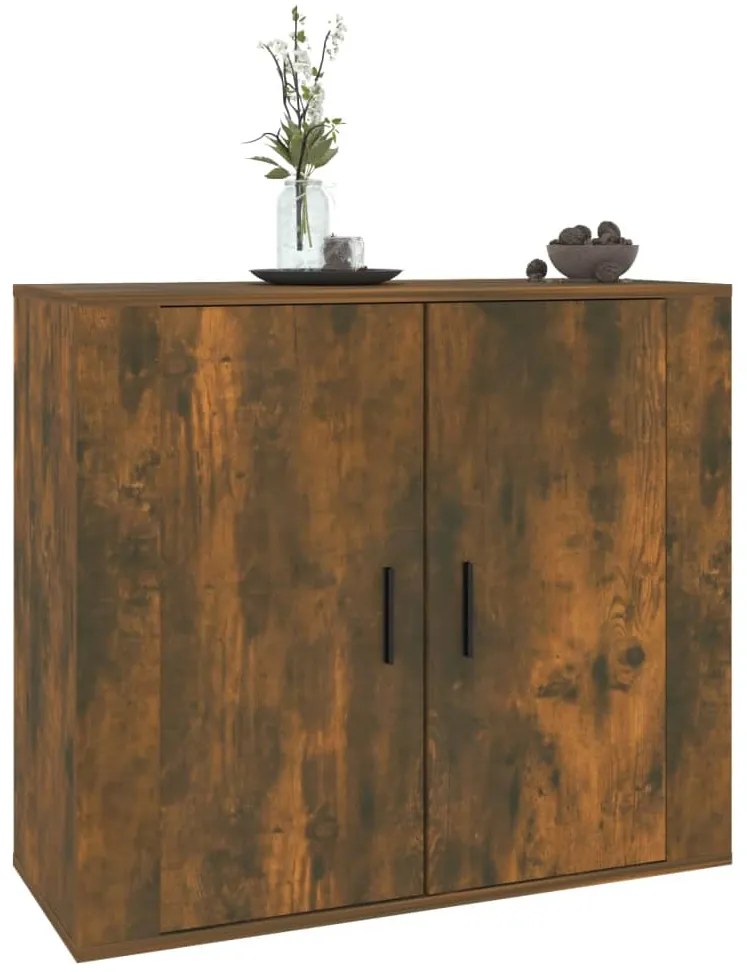 vidaXL Ντουλάπι Καπνιστή Δρυς 80x33x70 εκ. από Επεξεργασμένο Ξύλο