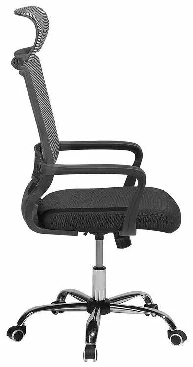 Καρέκλα γραφείου Berwyn 275, Γκρι, Μαύρο, 114x63x63cm, 11 kg, Με μπράτσα, Με ρόδες, Μηχανισμός καρέκλας: Κλίση | Epipla1.gr