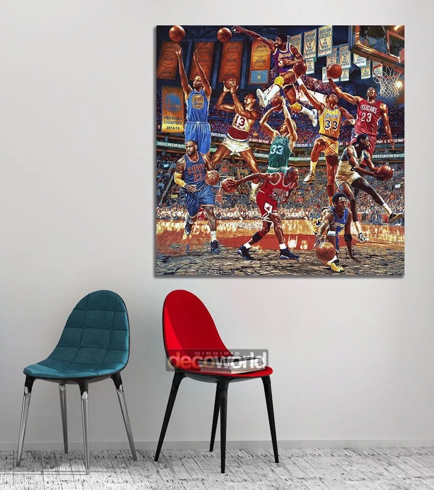 Πίνακας σε καμβά NBA Legends KNV970 95cm x 95cm