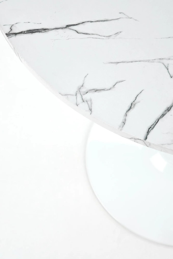 DENVER table, color: top - white marble, legs - white DIOMMI V-CH-DENVER-ST