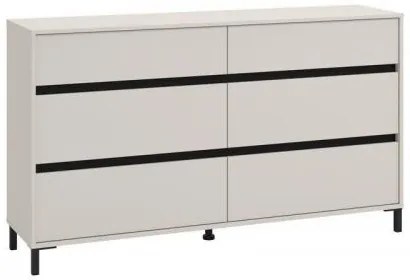ΣΥΡΤΑΡΙΕΡΑ MARRON 157 6F CASHMERE/ΜΑΥΡΟ ΜΑΤΤ ΧΡΩΜΑ 157x40x90εκ 11014145