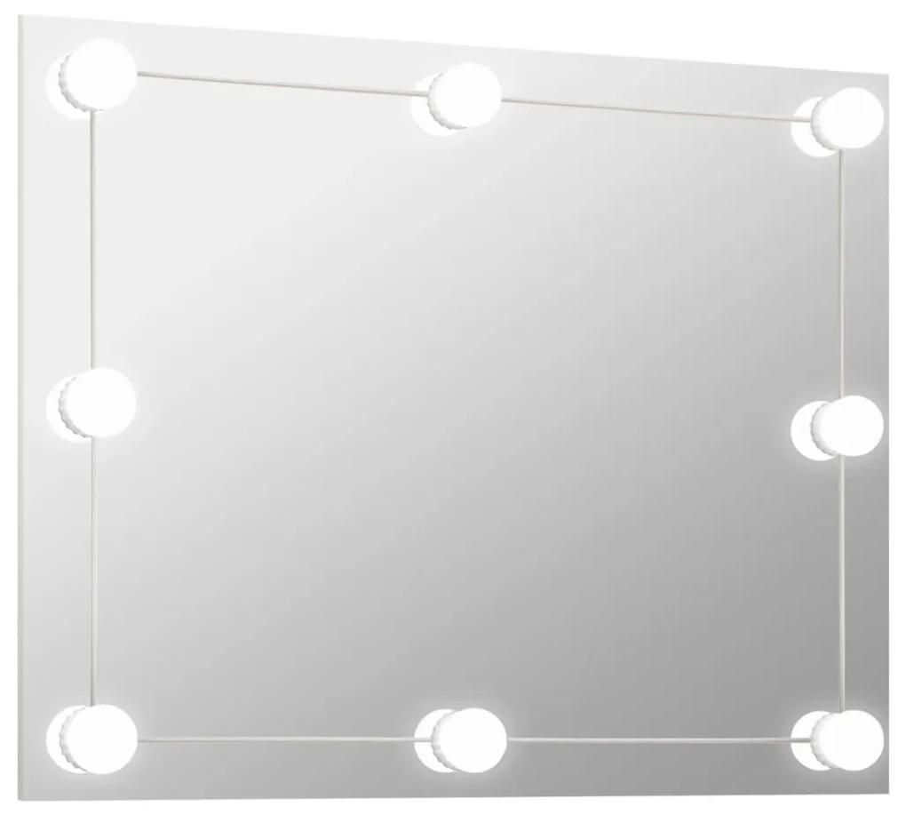 vidaXL Καθρέφτης Τοίχου Ορθογώνιος με Φωτισμό LED Γυάλ. Χωρίς Πλαίσιο