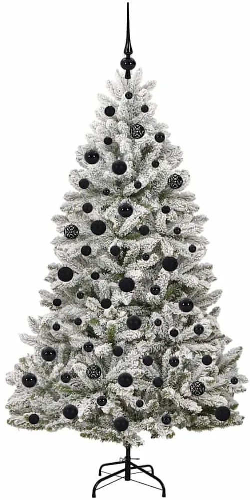 vidaXL Τεχνητό Χριστουγεννιάτικο Δέντρο Πράσινο και Λευκό 180 cm