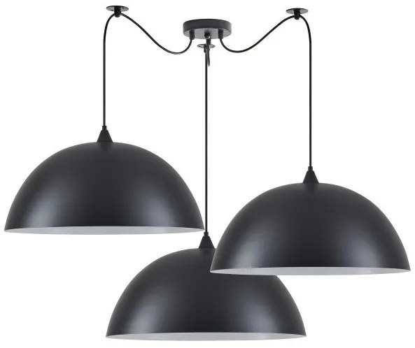 Κρεμαστό Φωτιστικό Οροφής 3xE27 Μαύρο Adept Pendant 77-8723 Homelighting-77-8723-Μαύρο 77-8723