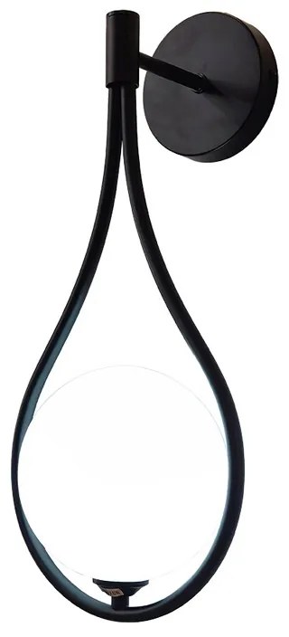 Φωτιστικό τοίχου-απλίκα Teary pakoworld G9 μέταλλο μαύρο-λευκο 16x12x37εκ