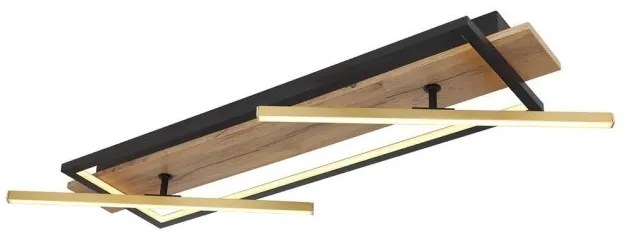 Πλαφονιέρα Φωτιστικό Οροφής LED 32W Μαύρο 1550Lm Beatrix 67296D1 Globo Lighting-67296D1-Μαύρο 67296D1