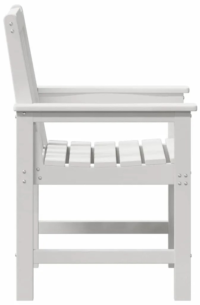 vidaXL Καθίσματα Κήπου 6 τμχ Λευκά 65.5x55.5x88 εκ HDPE