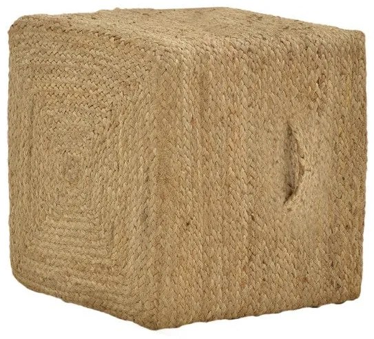 Σκαμπό Tresa Inart φυσικό 100% γιούτα 40x40x40εκ 302-000025 302-000025 Καφέ