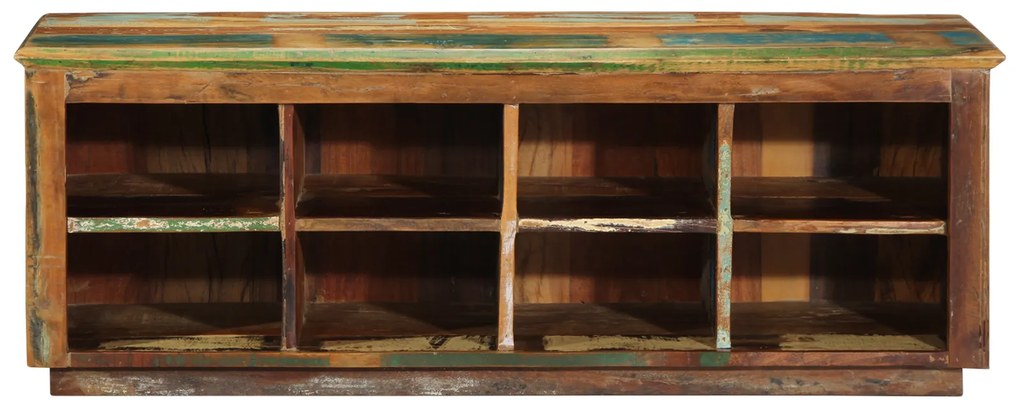 vidaXL Ράφι Παπουτσιών 110x35x40 cm Μασίφ Ξύλο Ανακυκλωμένο